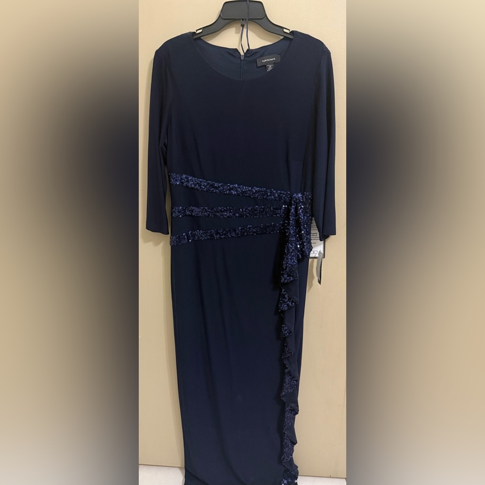 Navy blue evening gown size 14